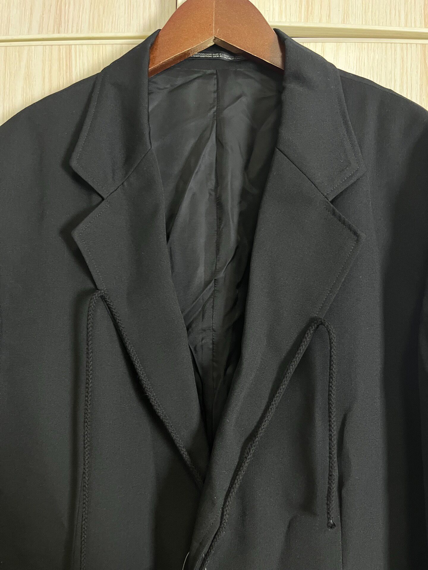 Yohji Yamamoto 23AW Octopus Rope Coat — back