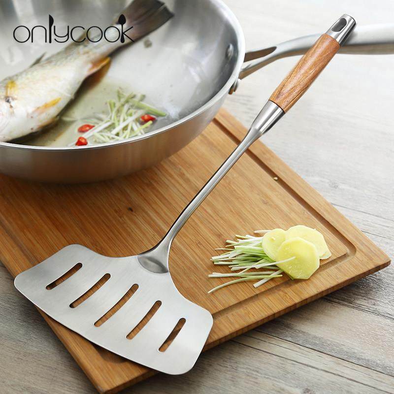 onlycook 家用304不锈钢煎鱼专用铲子翻鱼铲锅铲煎铲煎饼工具平铲,厨房/烹饪用具,煎铲,淘宝优惠券,粉丝福利购,淘宝优惠卷