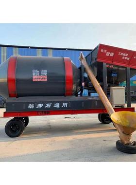 JZM500/7501000固定斗搅拌机全自动螺旋上料混凝土大型滚筒搅拌机