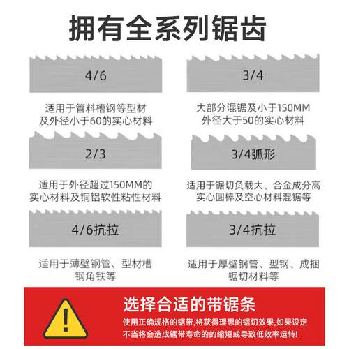 M42双金属带锯条4115高速钢切不锈钢铝合金钢筋机用锯条厂家3505