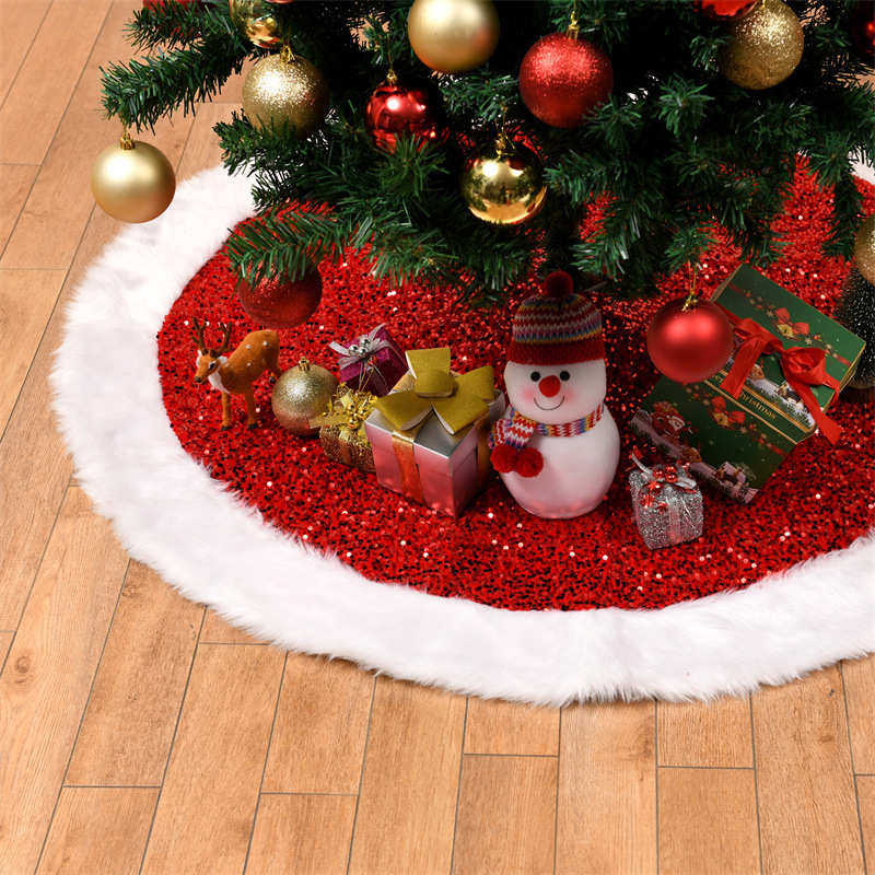 新品白色长毛绒亮片多色圣诞树裙 圣诞节装饰用品 圣诞树围裙,节庆用品/礼品,圣诞装饰品,淘宝优惠券,粉丝福利购,淘宝优惠卷