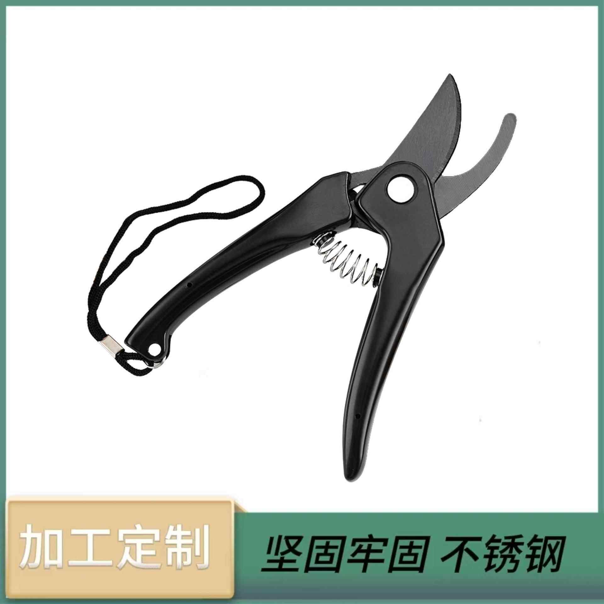 锰钢树枝剪刀专用工具弹簧高空果树修枝剪剪刀枝条修花园林花剪