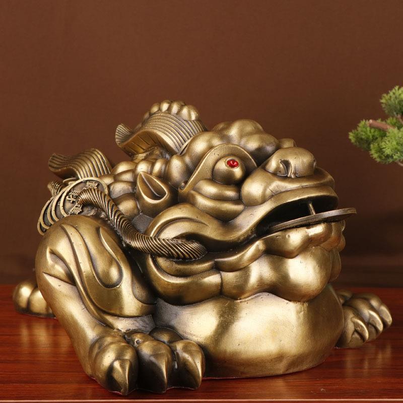霸王金蟾三足金蟾铜金蟾摆件厂家铜独角蟾
