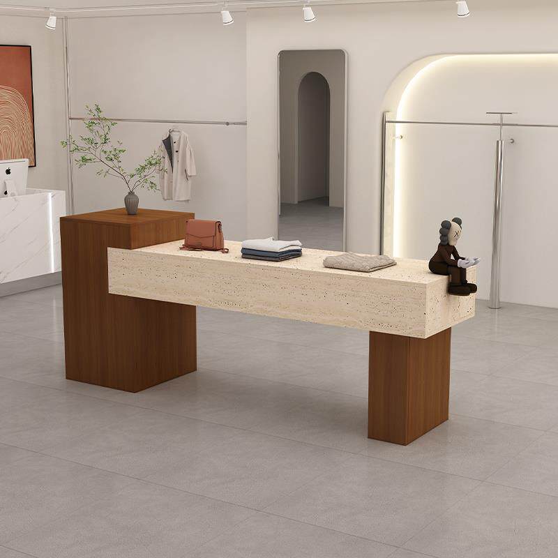 服装店中岛台展示桌收纳柜商场装饰品柜女装店展示柜中岛桌流水台