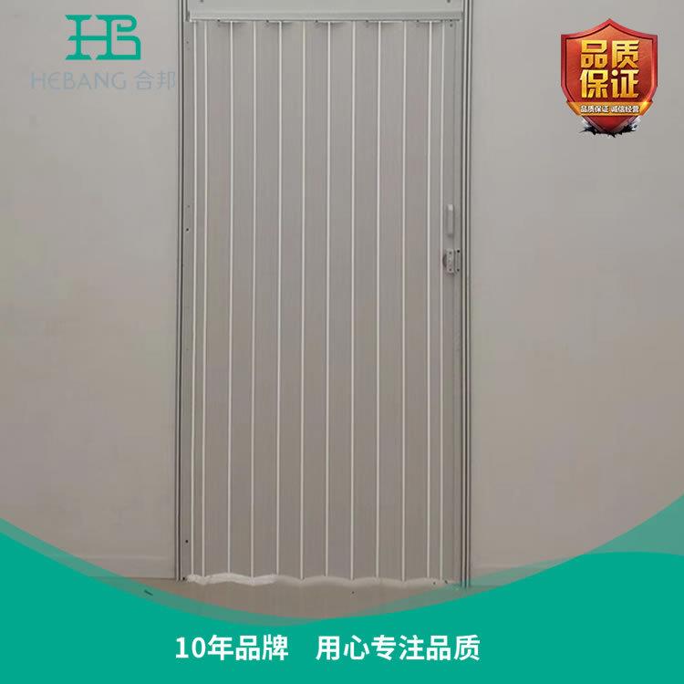 临时搭建pvc折叠推拉门标摊塑料折叠隐形商铺门免打孔展览折叠门