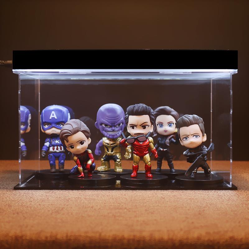 高档漫威手办复仇联盟铁钢侠美国队者长蜘蛛 侠摆件死侍雷神灭霸