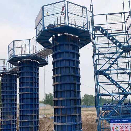 厂家墩柱施工平台装配式盖梁平台高空作业桥梁八角平台墩柱平台