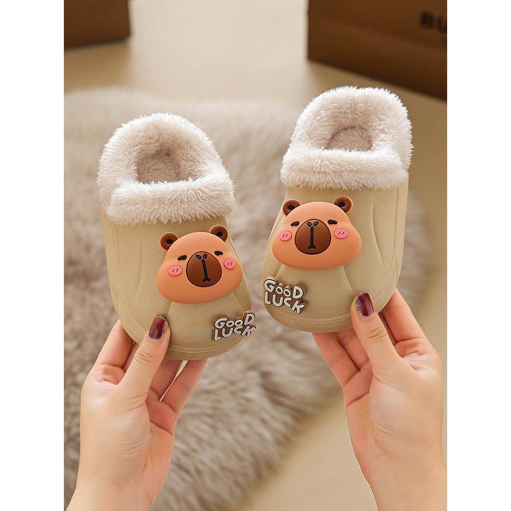棉鞋女宝宝棉鞋男童棉拖鞋儿童加绒加厚可拆卸防水居家防滑可爱棉,居家布艺,居家棉拖/棉鞋,淘宝优惠券,粉丝福利购,淘宝优惠卷