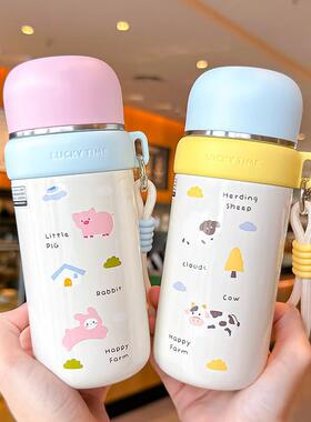 日本小巧便携可爱保温杯女生高颜值学生上学水杯子水壶送生日礼物