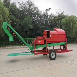 新型花生摘果269机机商用摘生花机干湿两用花生打果四车带摘花轮