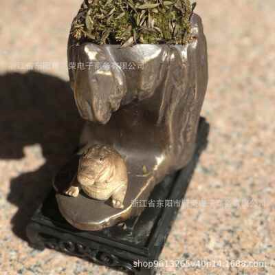 新品predator statue迷你小鳄鱼雕像树脂工艺品田园家居摆件