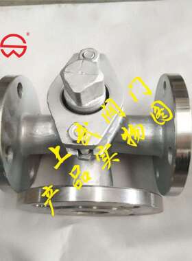 X44W-10P不锈钢三通旋塞阀304法兰式三通旋塞阀