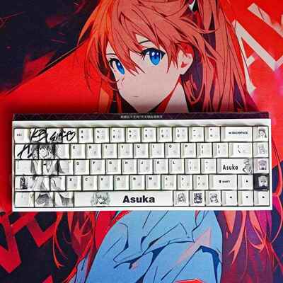 明日香键帽pbt热升华支持wooting迈丛ace68real67ez63夜魔made68A