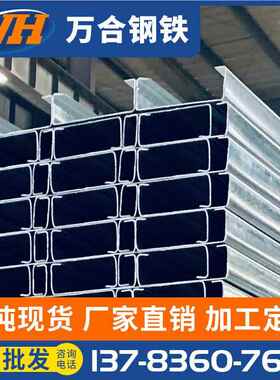 厂家直营C型钢屋面檩条结构配镀件锌C钢Q235字B可冲孔加490钢工C