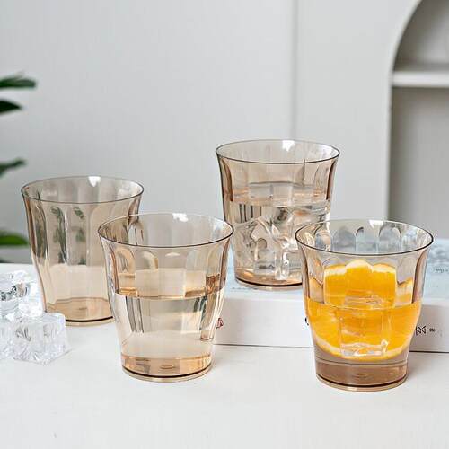 PET Colorful Juice Tea Cups, Hotel and Restaurant Durable Hi