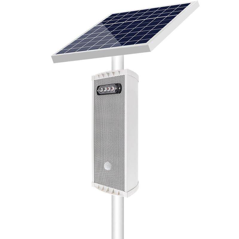 太阳能声光报警器感应喇叭路口景区防溺水森林防火定时语音提示器