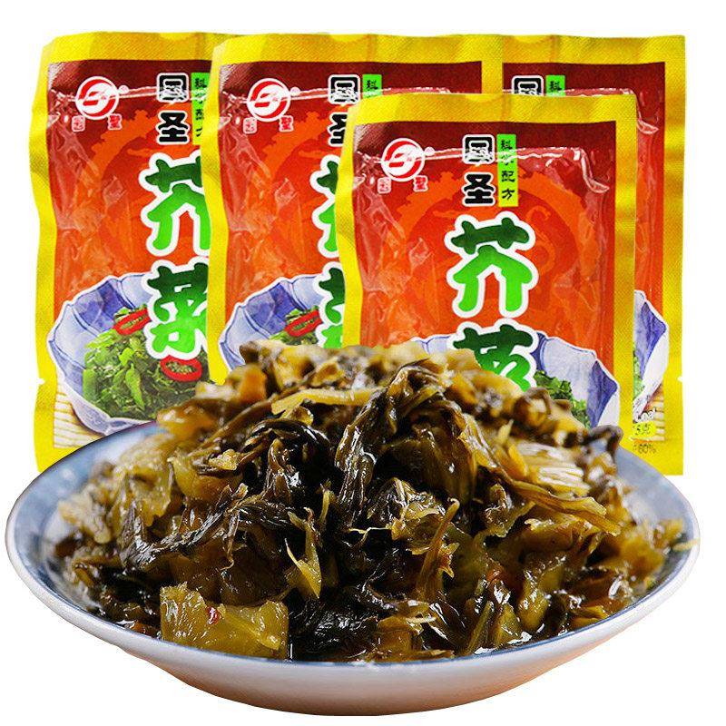 国圣芥菜75g/90g洋白菜香菜心 雪菜咸菜酸菜酱菜下饭菜泡面 面搭图片