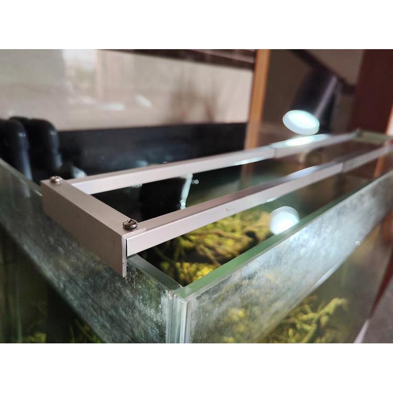 鱼缸龟缸上滤盒滴流盒底座支架过滤盒铝合金托架长度可调滤盒托架