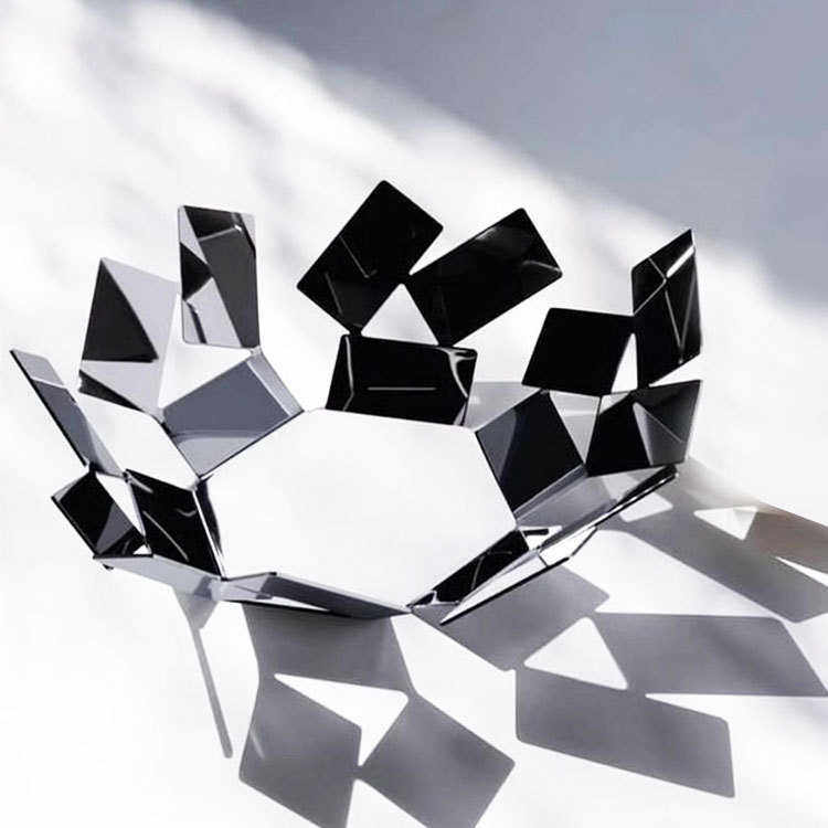 现代艺术几何镂空果篮客厅家用茶几装饰创意摆件不锈钢果盘送礼,家居饰品,装饰摆件,淘宝优惠券,粉丝福利购,淘宝优惠卷