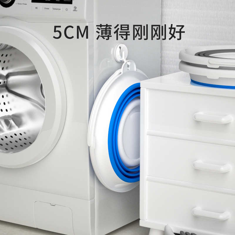 30L户外折叠水桶钓鱼桶大号美术打水桶便携活鱼桶饵料盆户外涛森