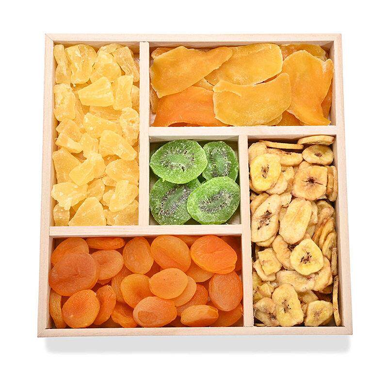 实木分格糖果盒分格零食盒木质点心小吃干果坚果盒家用果盘简约风