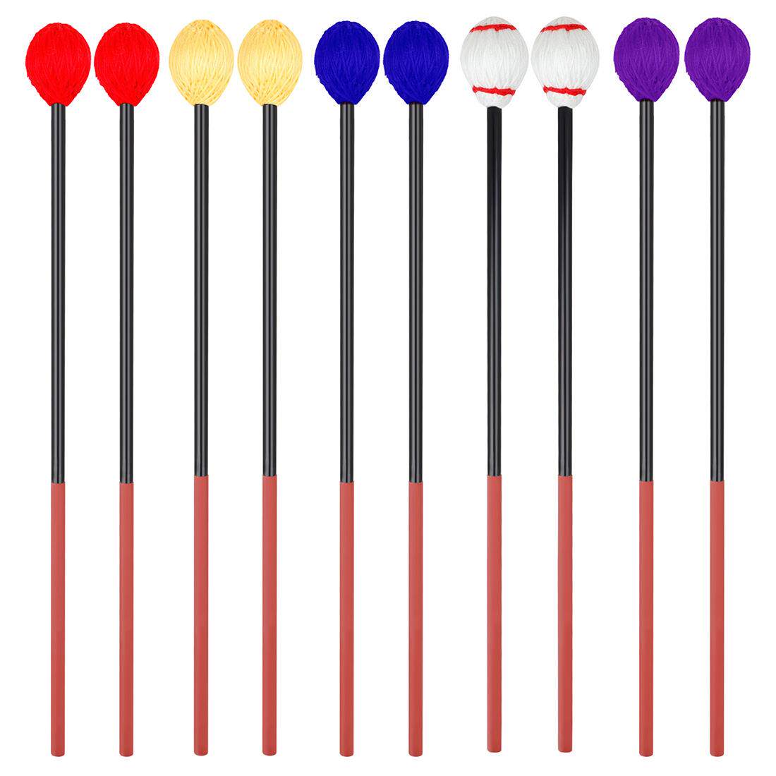 打击乐器配件马林巴锤碳纤维手柄馬林巴槌木琴锤防滑鼓棒毛线锤