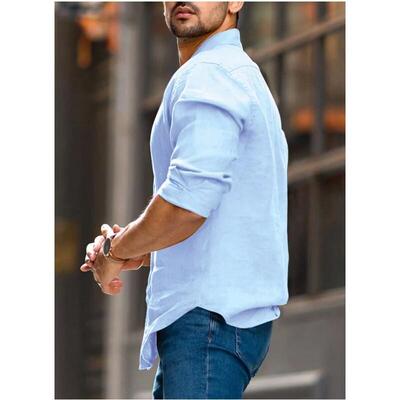 shirt for men cotton white shirt aloha shirts long sleeve