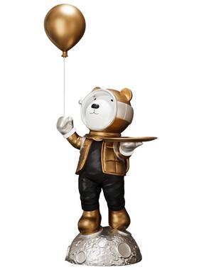 太空熊落地边纳件客厅收酒店会所电视YKD4678柜装饰品摆乔迁送礼