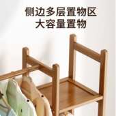 衣帽架卧室落地挂衣架家用多功能置物架子房间简约现代挂衣服架子