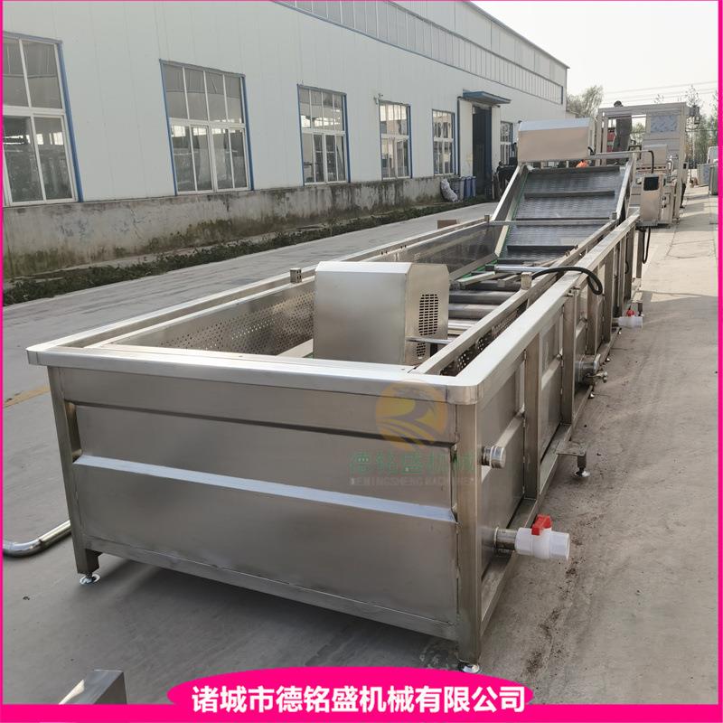 辣椒圈漂烫清洗机 红烧茄子前处理清洗流水线 鱿鱼圈漂烫线