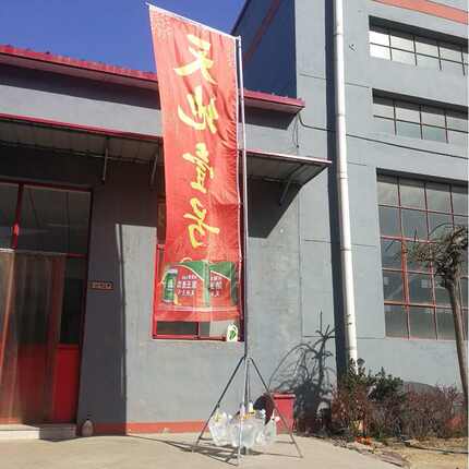 厂家批发围挡旗杆水袋旗杆新款无底座注水旗杆5米7米铝合金伸缩杆