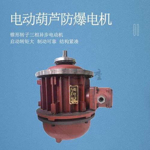 吨电动葫芦主起升电机BZD12-4/4.5KW防爆主起升电机
