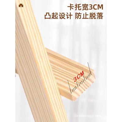展架广告牌展示牌KT板支架立式海报架子落地式水牌木质宣传展板架