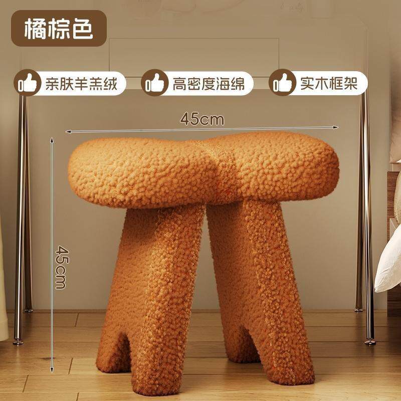 蝴蝶结网红子椅化妆凳现代无品牌/梳妆凳凳梳妆台子家白色卧室现