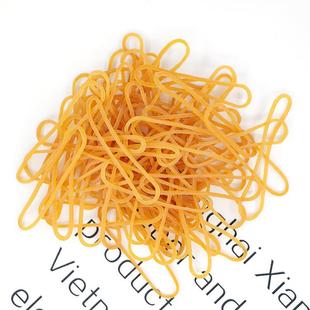 橡皮筋38 对折6cm 1.4扁形黄色皮筋高弹力橡胶圈工业用牛皮筋