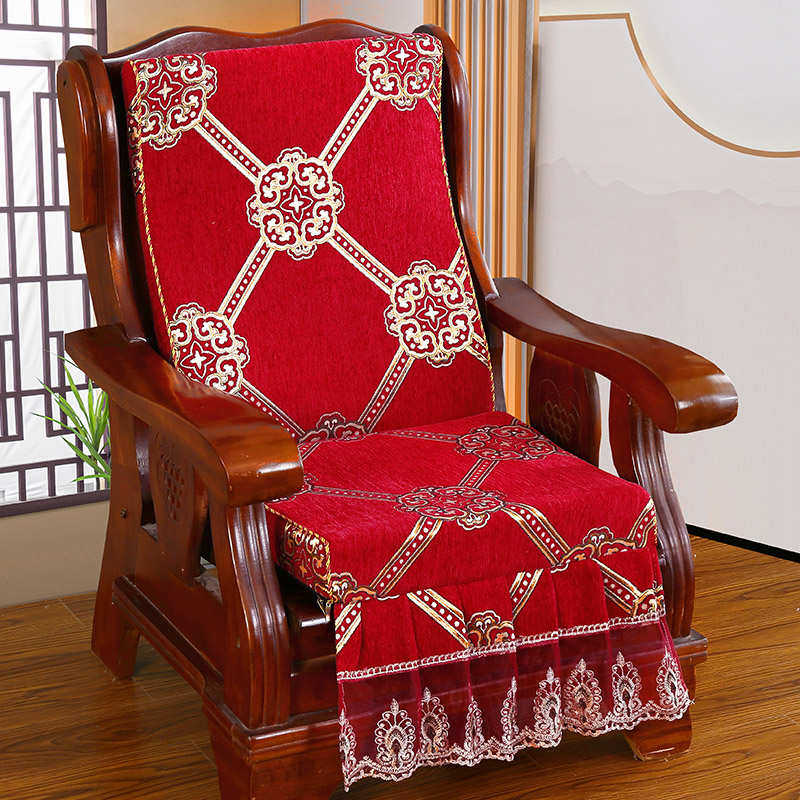 老式红木实木沙发坐垫带靠背一体海绵高密度厚单人联邦春秋椅垫子