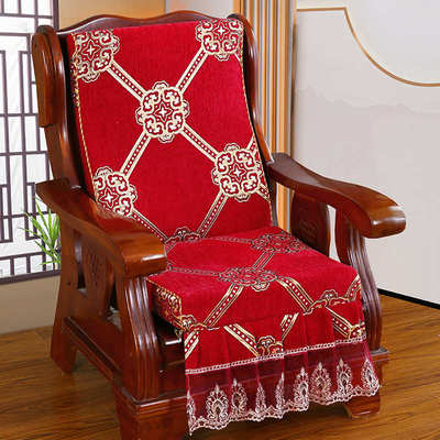 老式红木实木沙发坐垫带靠背一体海绵高密度厚单人联邦春秋椅垫子