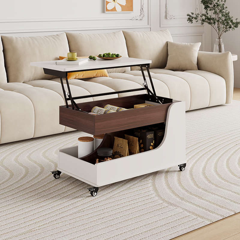 多功能客厅折叠可升降茶几两用迷你小户型沙发边几侧边柜家用创意
