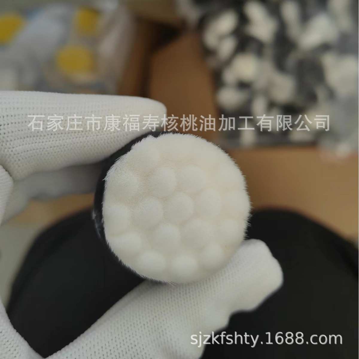 文玩工具电动加宽型软毛万毛白刷头万毛碳灰硼刷头核桃抛光清理