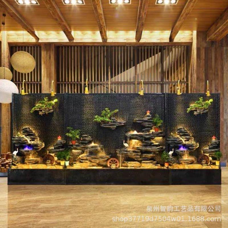 别大型假水山喷泉流水摆件客2022厅办公室茶室墅财庭院落地风招水