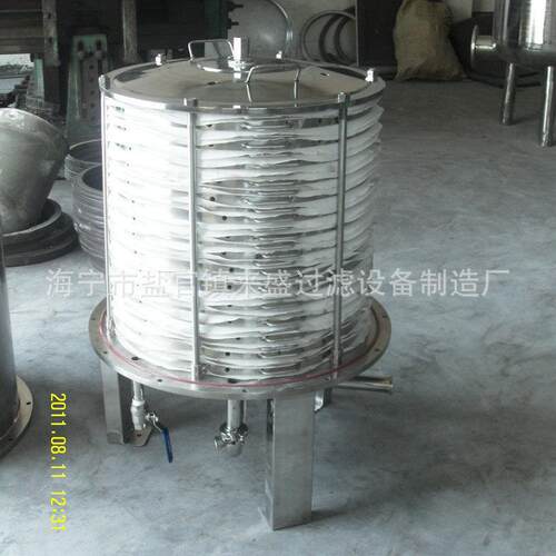 304/316不锈钢立式板框过滤器/层叠式活性炭过滤器脱碳过滤
