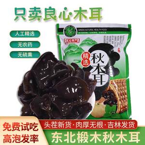 长白山黑木耳250g东北特产秋木耳黄松甸自产自销肉厚无根