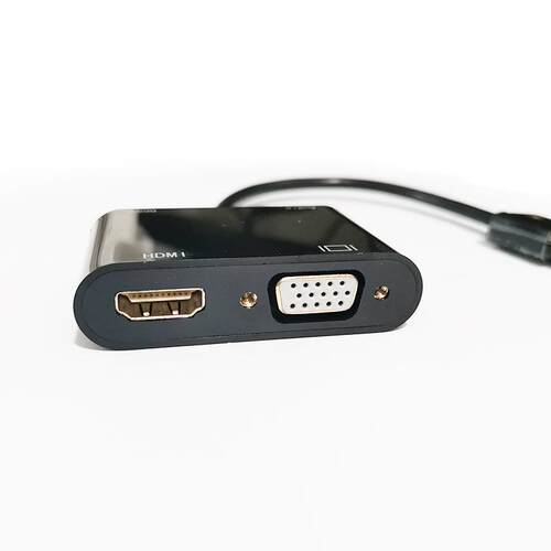 HDTV转VGA+HDTV二合一转接线HDTV to HDTV+vga电脑转高清1080p