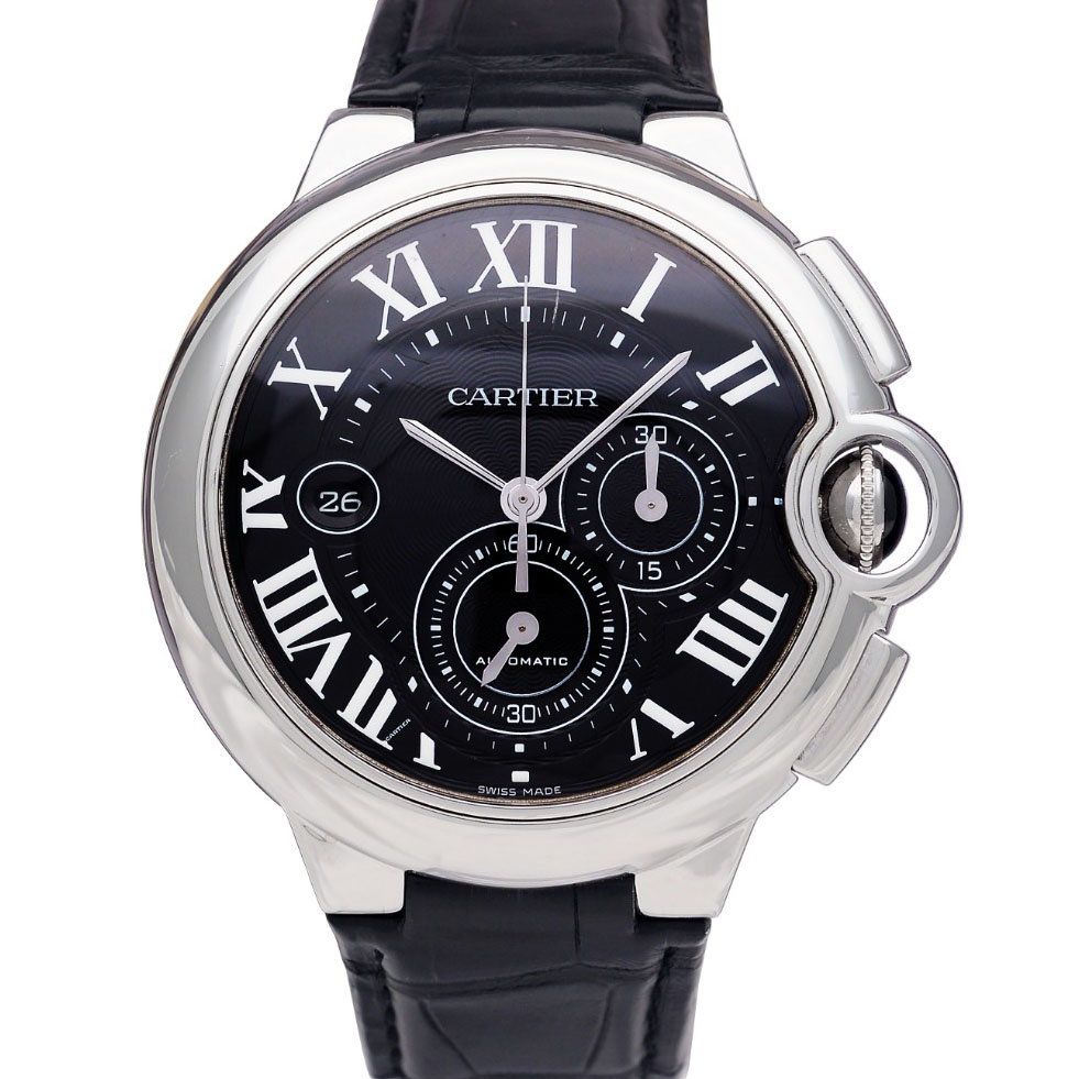 [9.8新]卡地亚蓝气球44mm公价82000计时自动机械男表W6920052