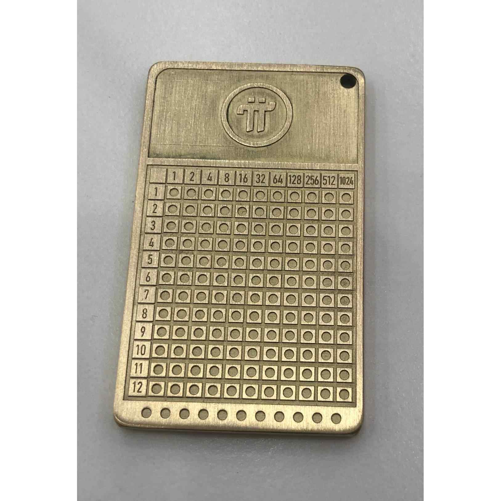 pi黄铜助记词板12位，24位