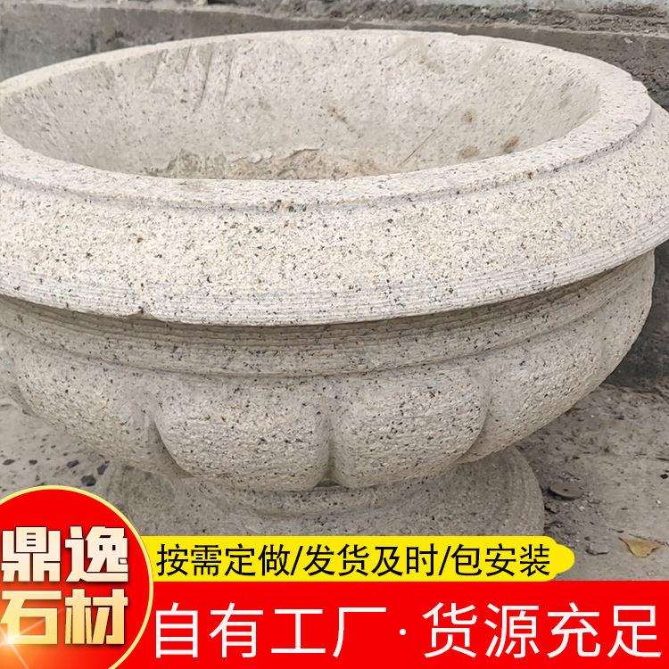 欧式石雕喷泉双层黄锈石雕刻景观石喷泉小区别墅户外流水喷水池