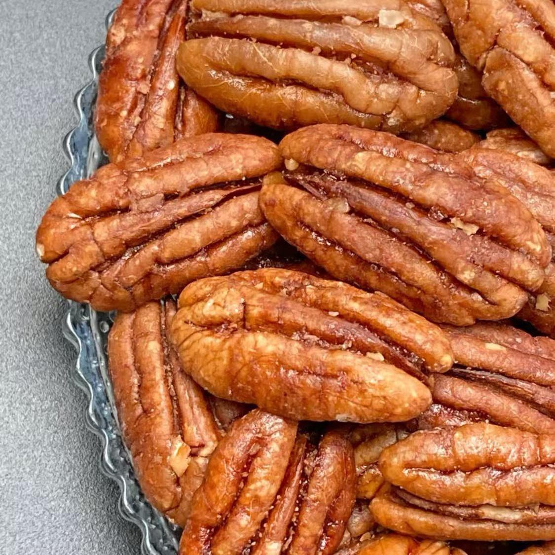 棠品碧根果仁大碎仁500g坚果干果小包装奶油味长寿果零食烘焙图片