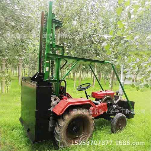 条式机自走打链夯夯机拖拉式柴油夯实锤自建KIJ房打机