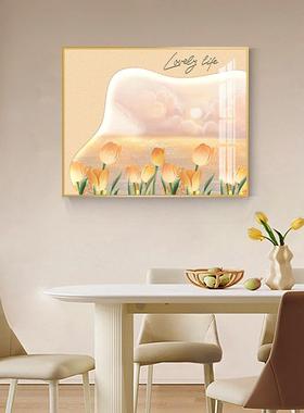 奶油电表箱装饰电画SQ70802多媒体画配箱免打孔壁风弱电箱开关盒