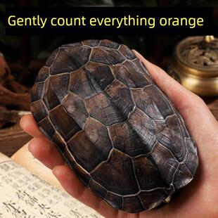 卦卜铜钱龟壳天然把件文玩工具摆件算挂手玩随身真乌龟壳摇卦干隆